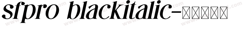 sfpro blackitalic字体转换